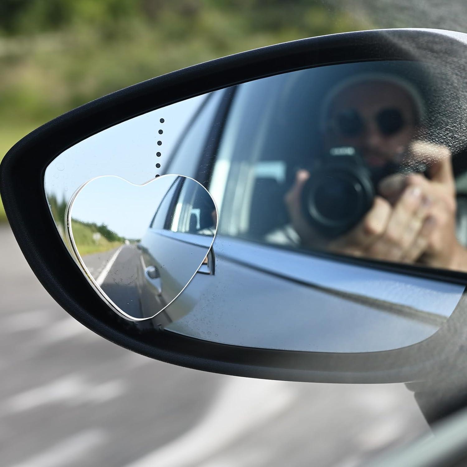 Espejos Convexos de Punto Ciego Piriuuo 2 Pcs 6x5cm Ajustables