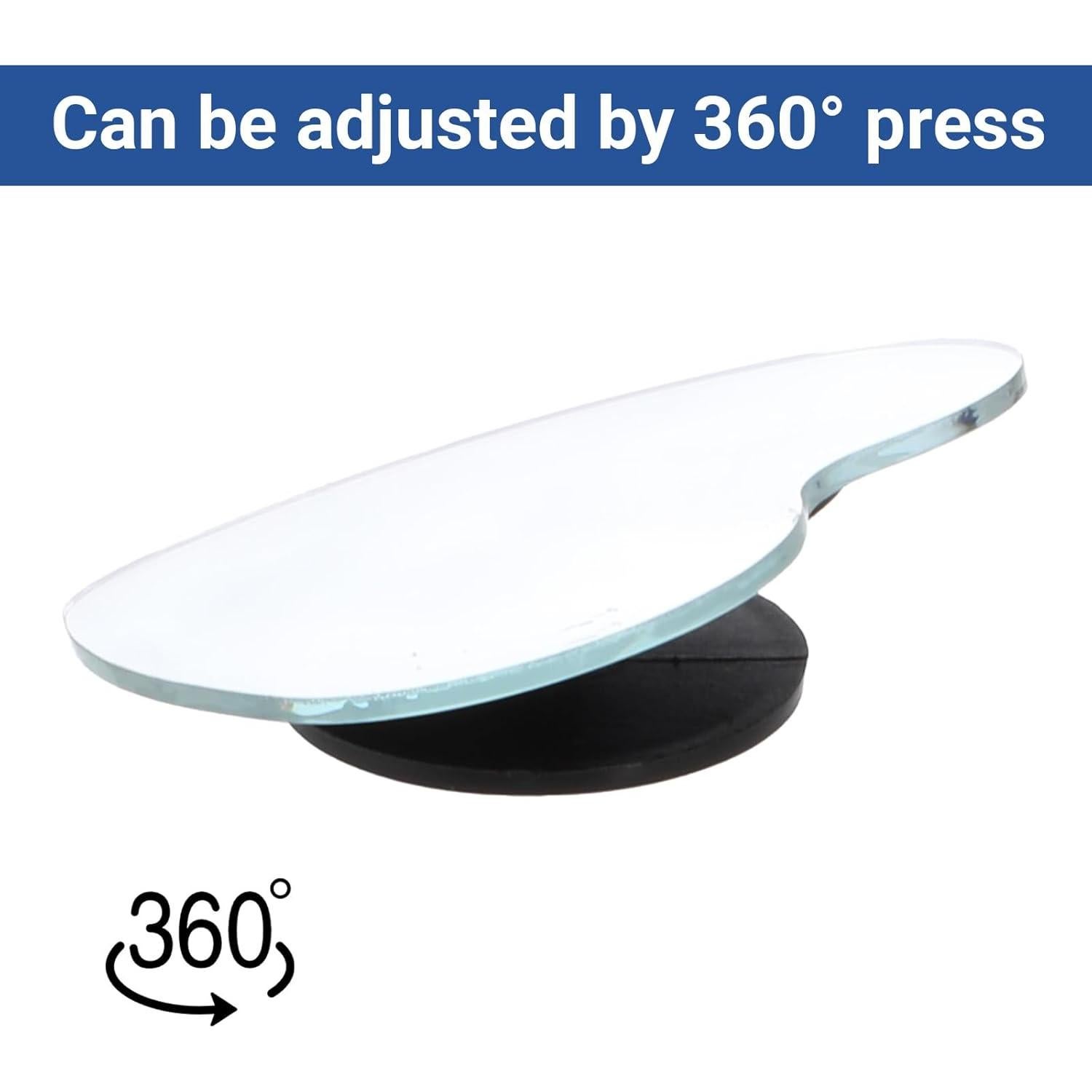 Espejos Convexos de Punto Ciego Piriuuo 2 Pcs 6x5cm Ajustables