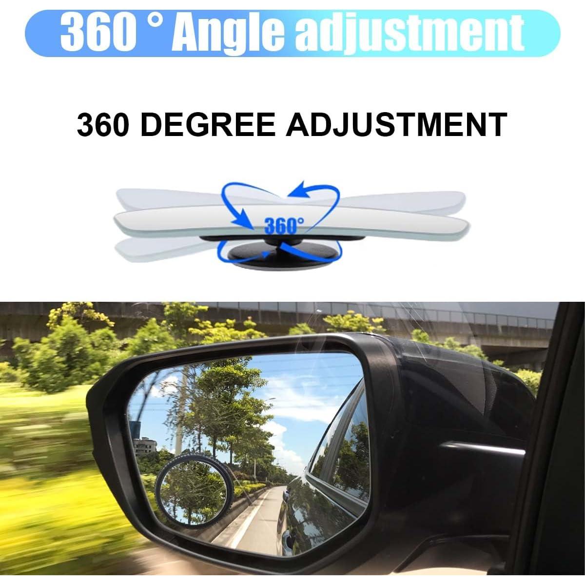 Espejos de Punto Ciego LHDOS 2 Piezas 6.02 cm Ajustables