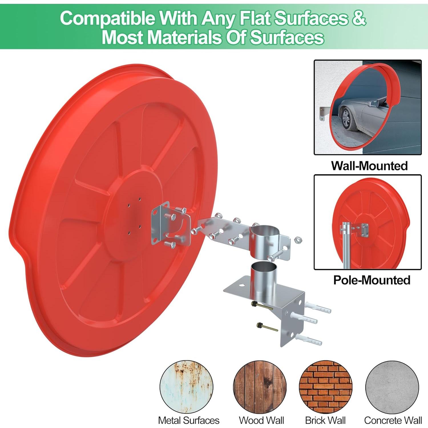 Espejo Convexo de Tráfico 61 cm - Seguridad y Visibilidad