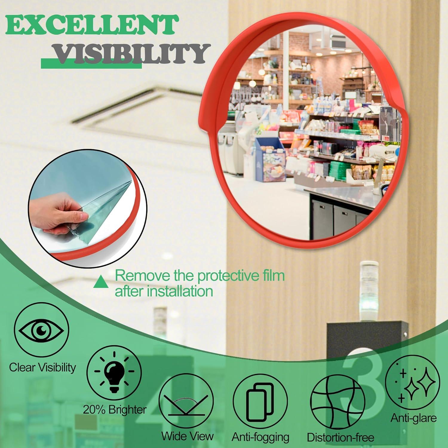 Espejo Convexo de Tráfico 61 cm - Seguridad y Visibilidad