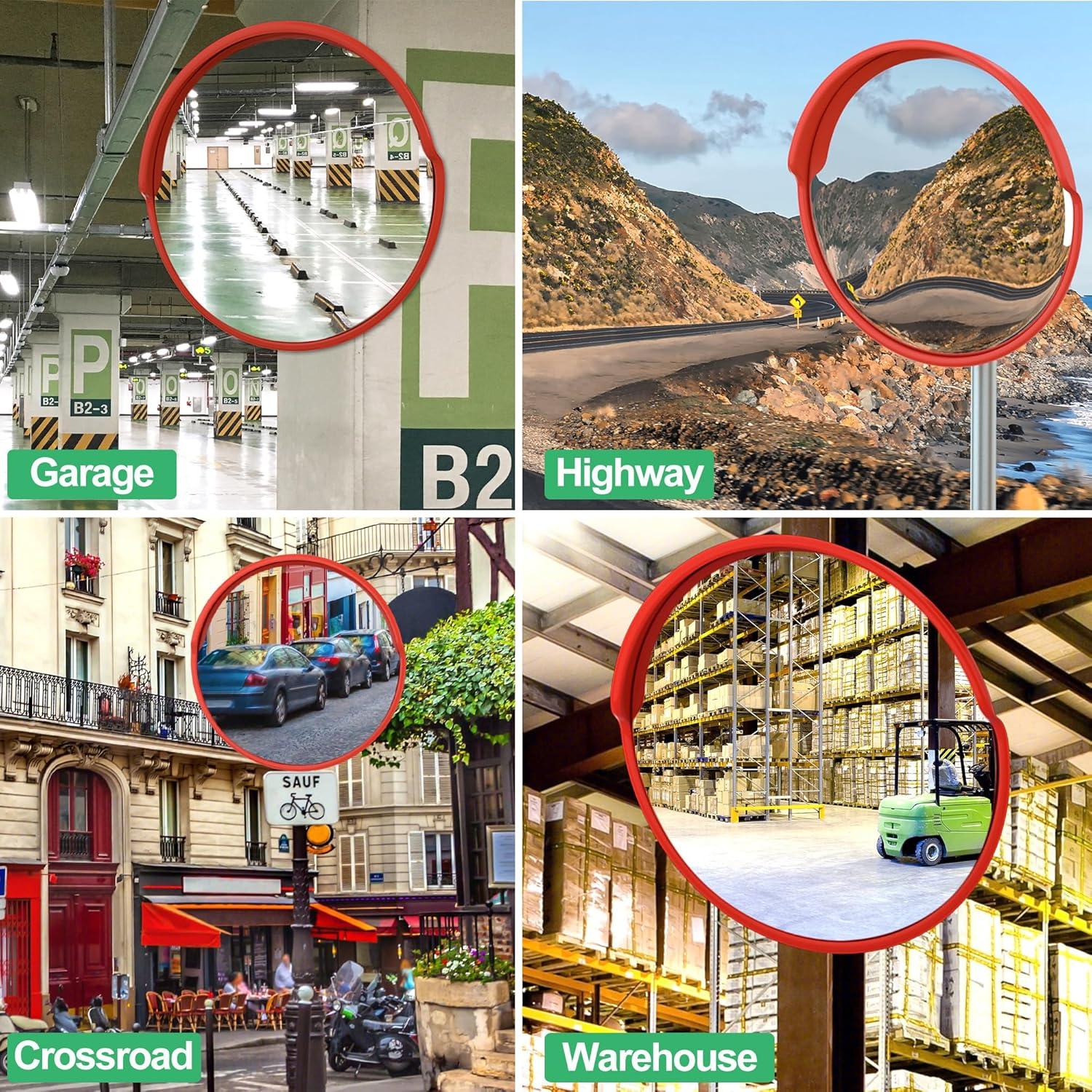 Espejo Convexo de Tráfico 61 cm - Seguridad y Visibilidad