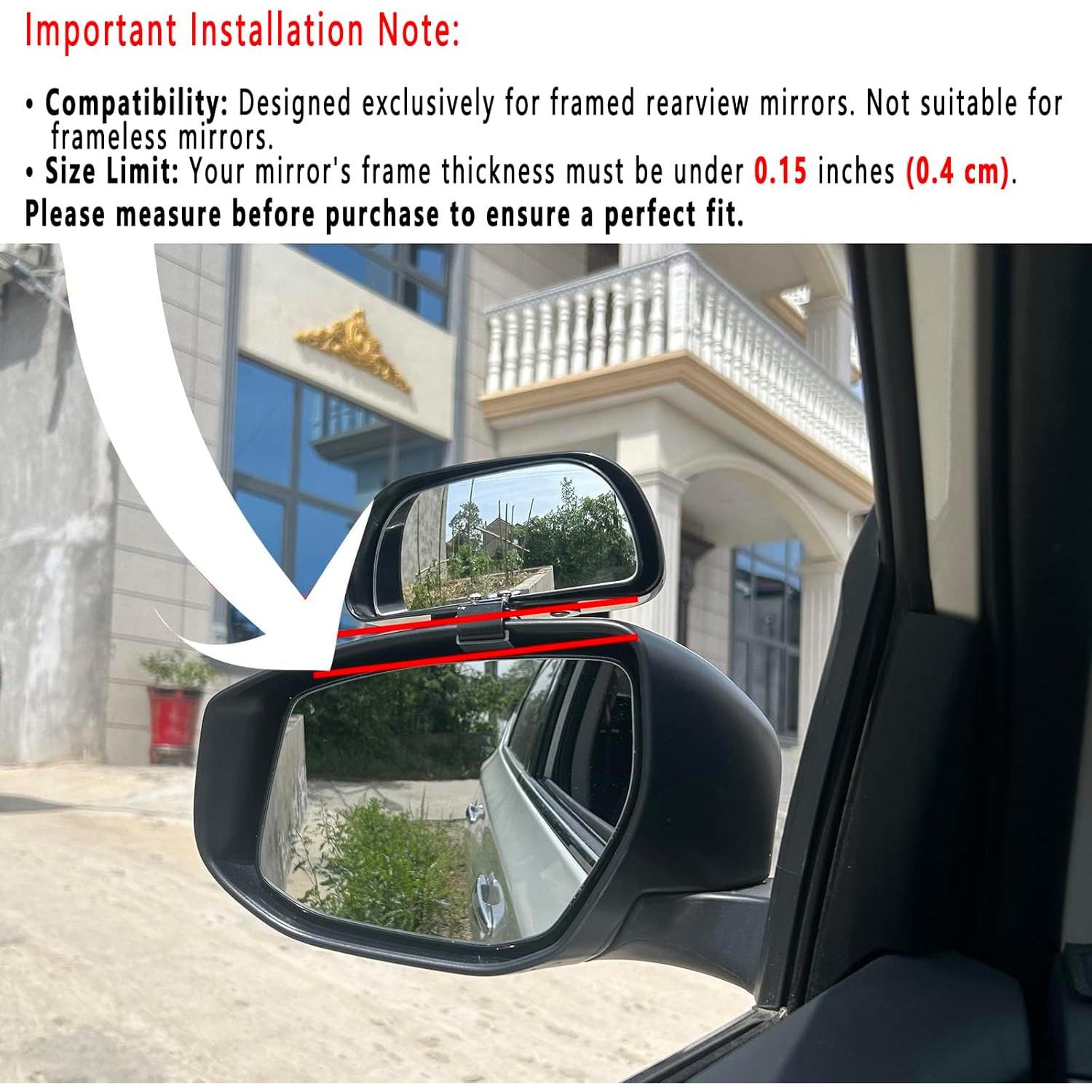 Espejo de Punto Ciego Berfi Life Convexo HD 2pcs