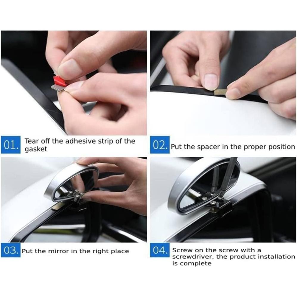 Espejo de Punto Ciego Berfi Life Convexo HD 2pcs