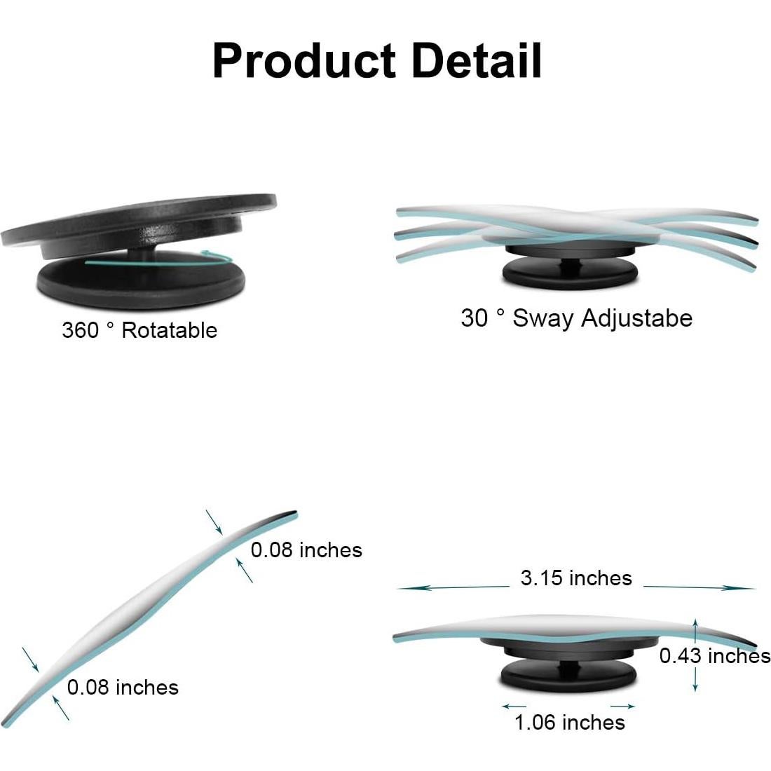 Espejo de Punto Ciego POMFW 2" Convexo con Adhesivo 3M