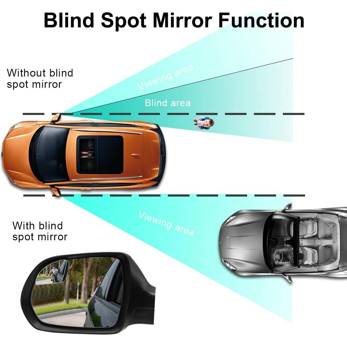 Espejo de Punto Ciego POMFW 2" Convexo con Adhesivo 3M