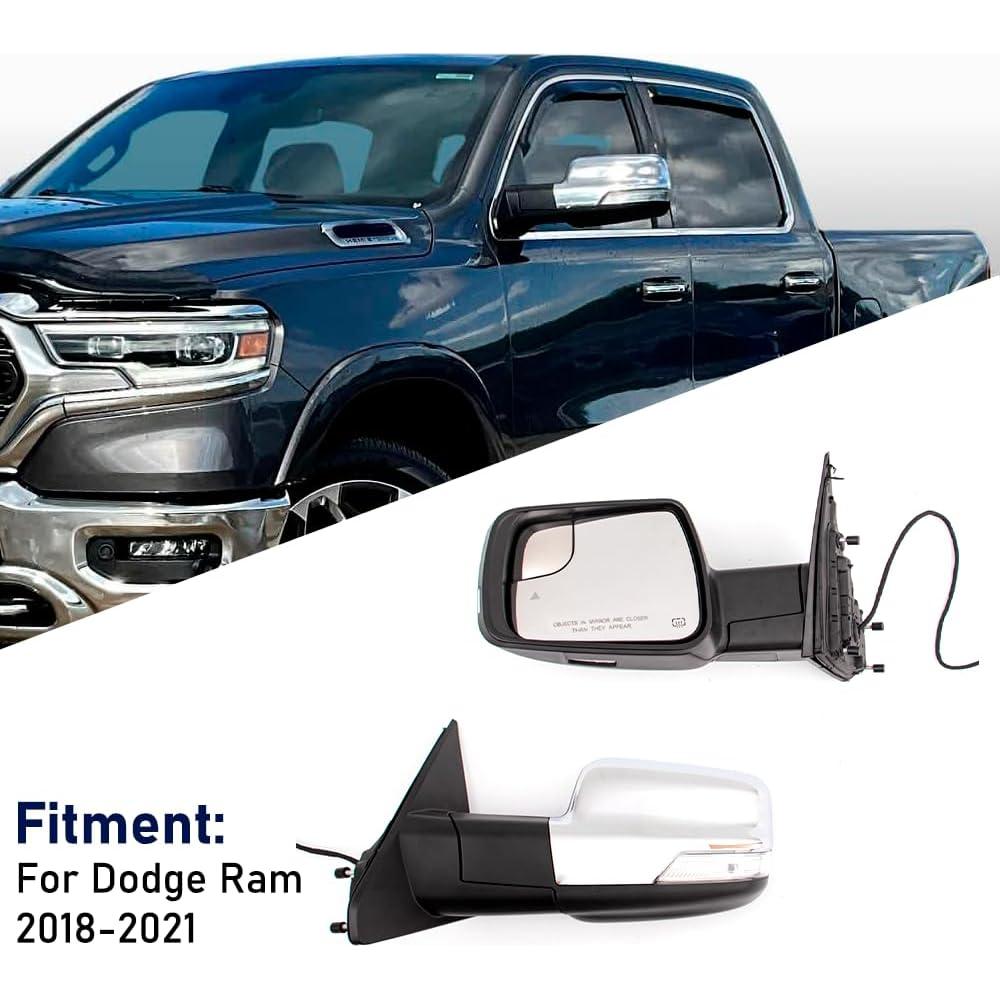 Espejo de Puerta Calefaccionado HIGHTO para Dodge Ram 2018-2021