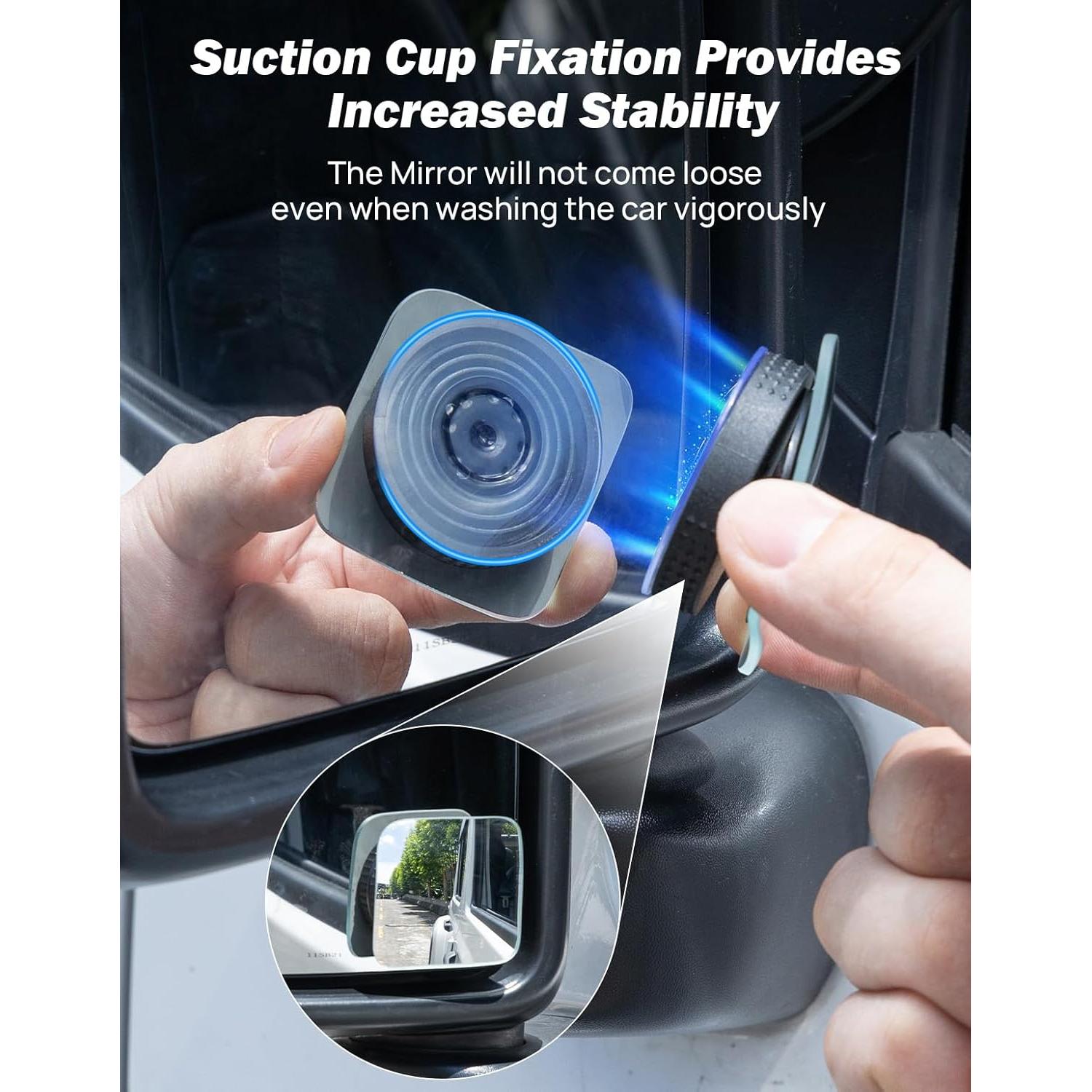 Espejos de Punto Ciego JOYTUTUS 2 Piezas Convexos Ajustables