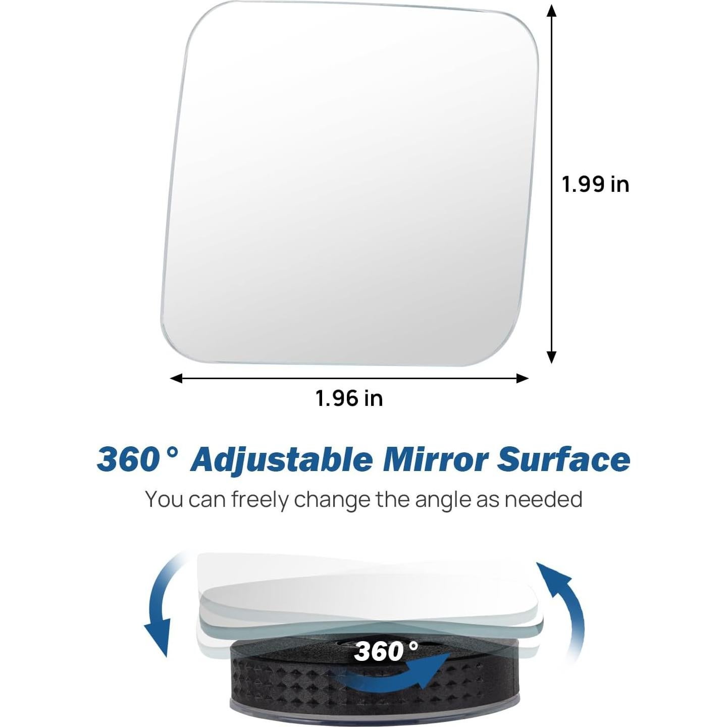 Espejos de Punto Ciego JOYTUTUS 2 Piezas Convexos Ajustables