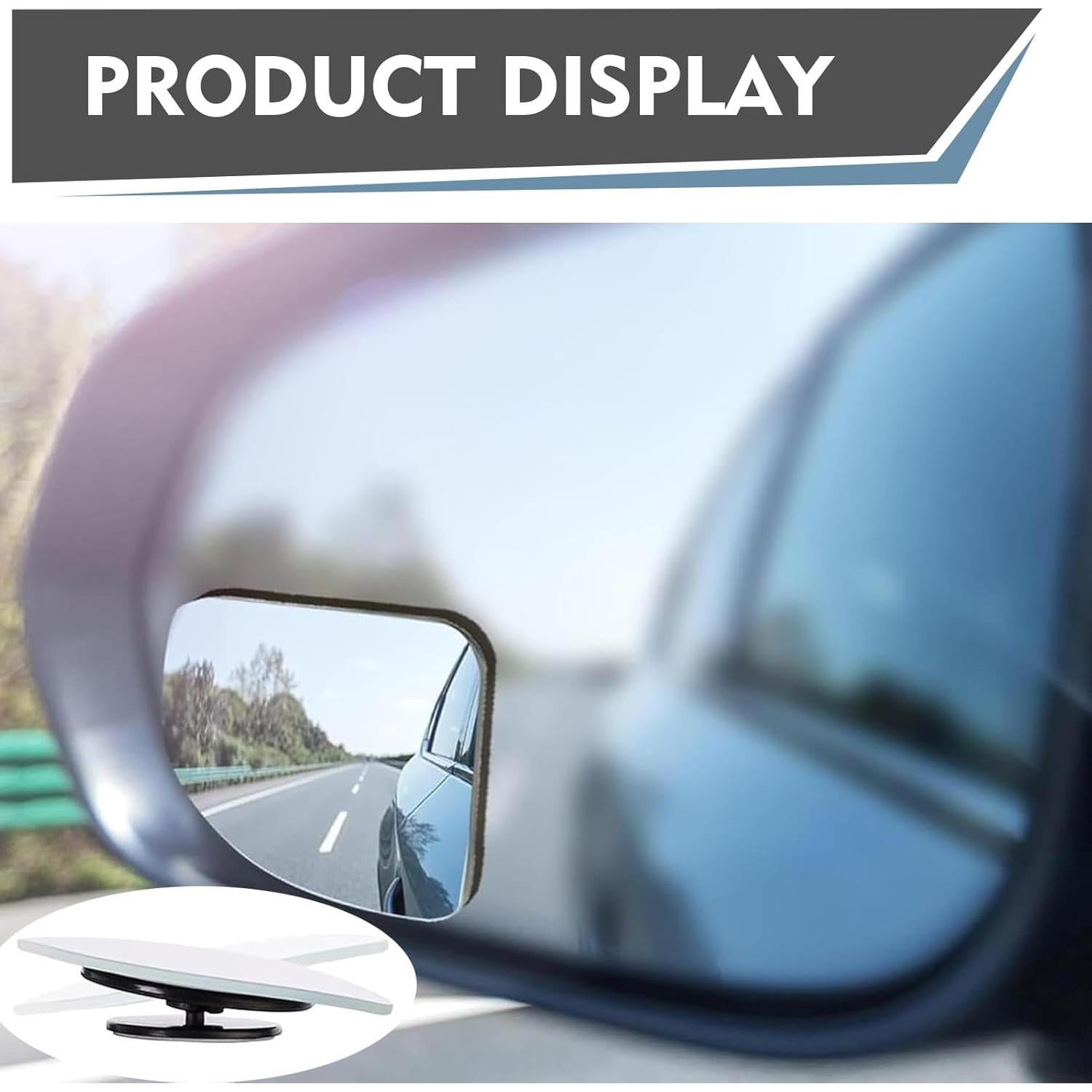 Espejos de Punto Ciego ijuicy ICYMDJ01 HD 2 Pcs Ajustables