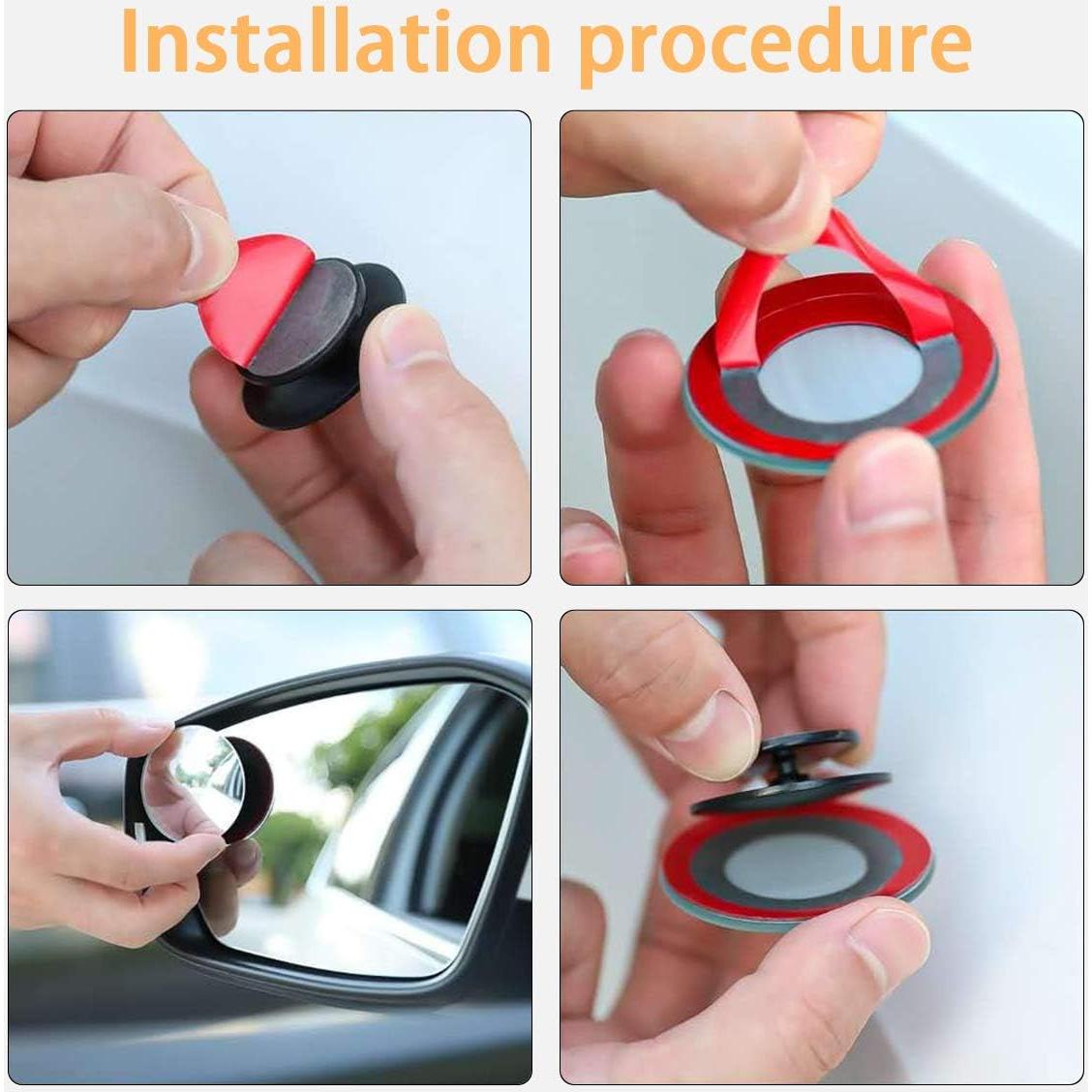 Espejo de Punto Ciego BLAU GRUN 2" Convexo HD Sin Marco