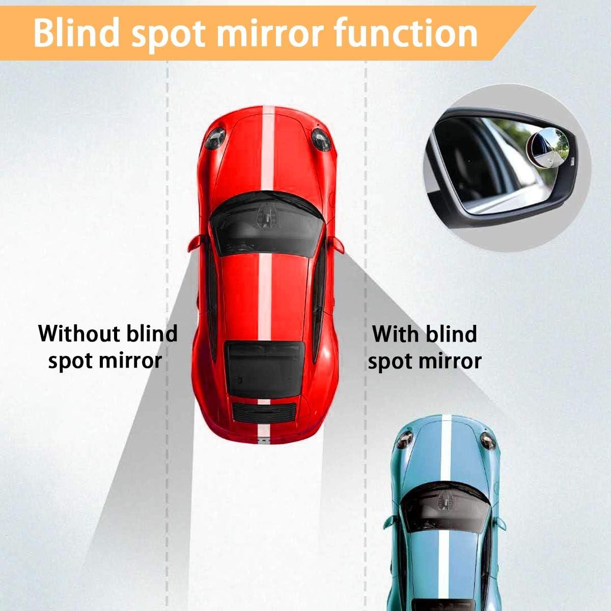 Espejo de Punto Ciego BLAU GRUN 2" Convexo HD Sin Marco