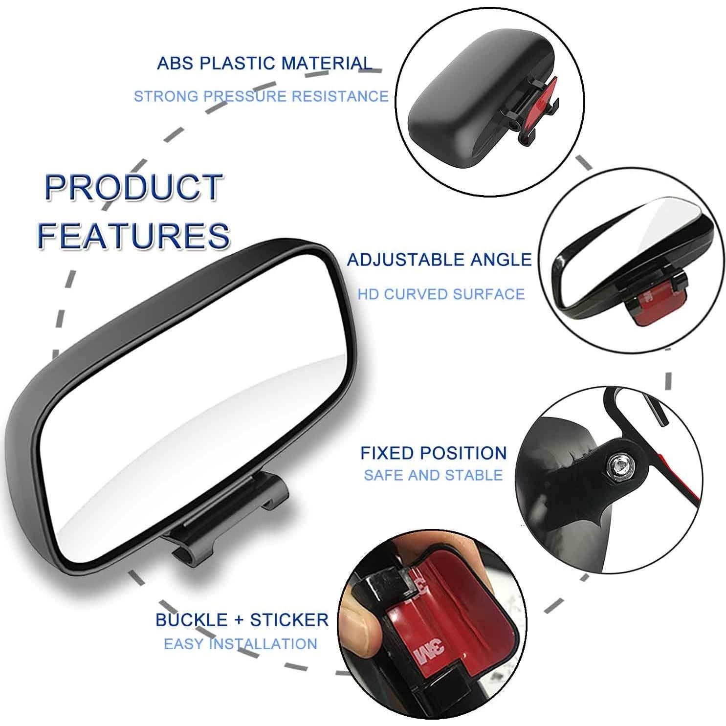 Espejo de Punto Ciego JONMON Ajustable 360° para Automóviles