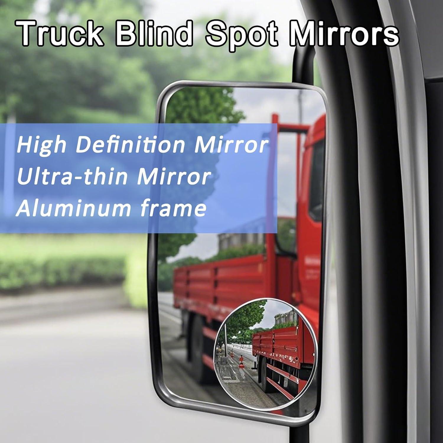 Espejo Convexo de Punto Ciego Z-oneMart 3 Pulgadas HD 2 Pcs