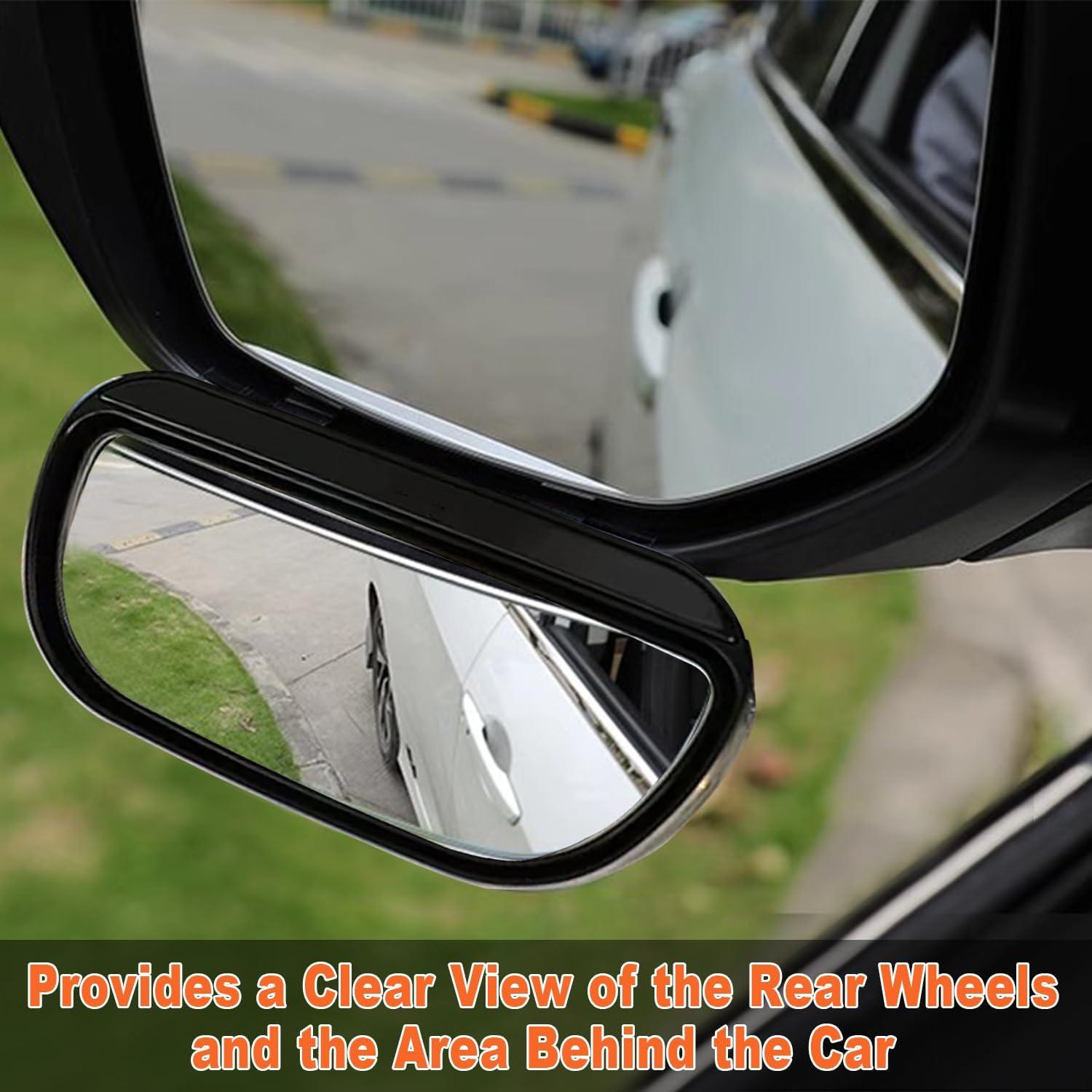 Espejos de Punto Ciego TOP-MAX Rectangulares Ajustables 2 Pcs