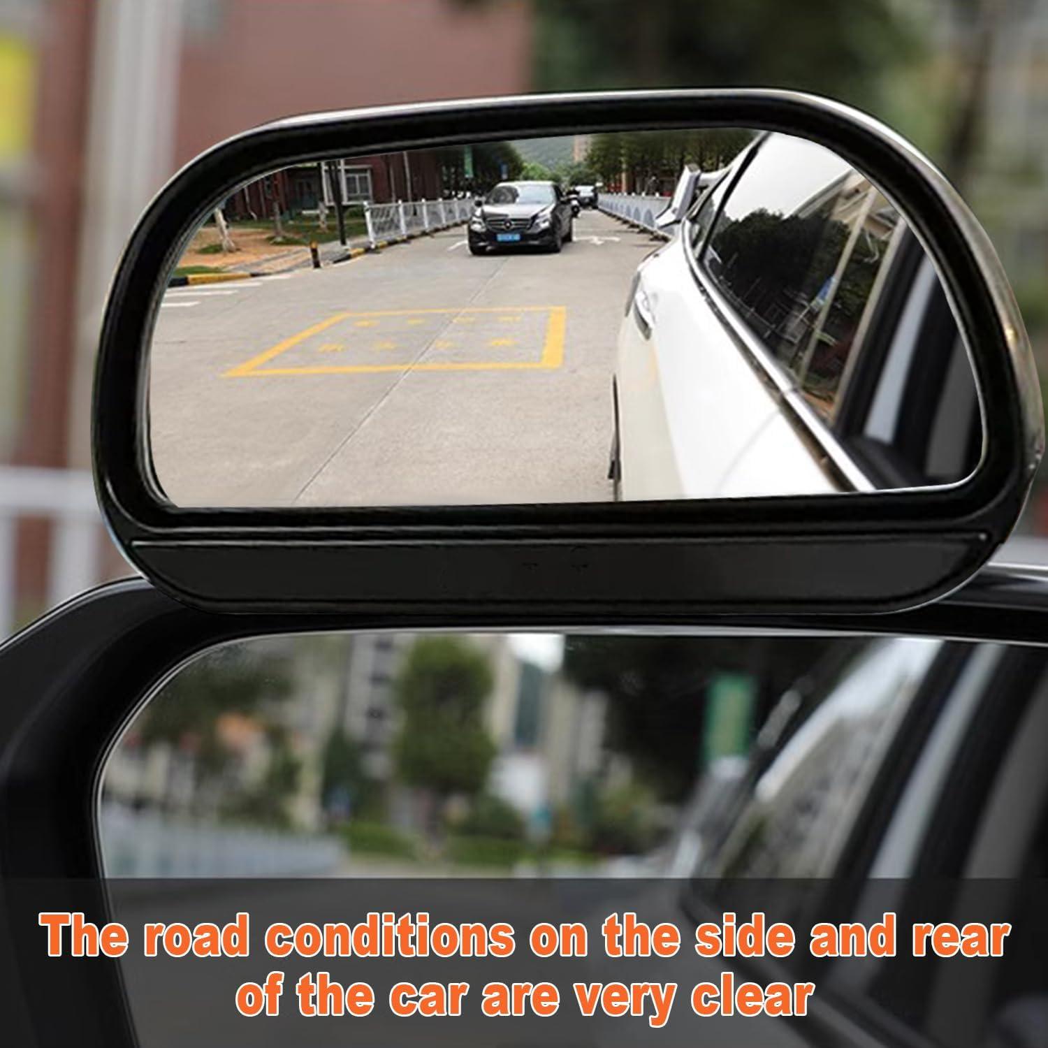 Espejos de Punto Ciego TOP-MAX Rectangulares Ajustables 2 Pcs