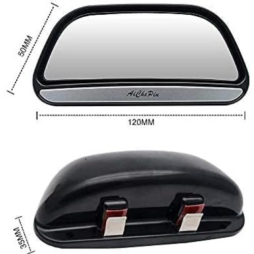 Espejos de Punto Ciego TOP-MAX Rectangulares Ajustables 2 Pcs