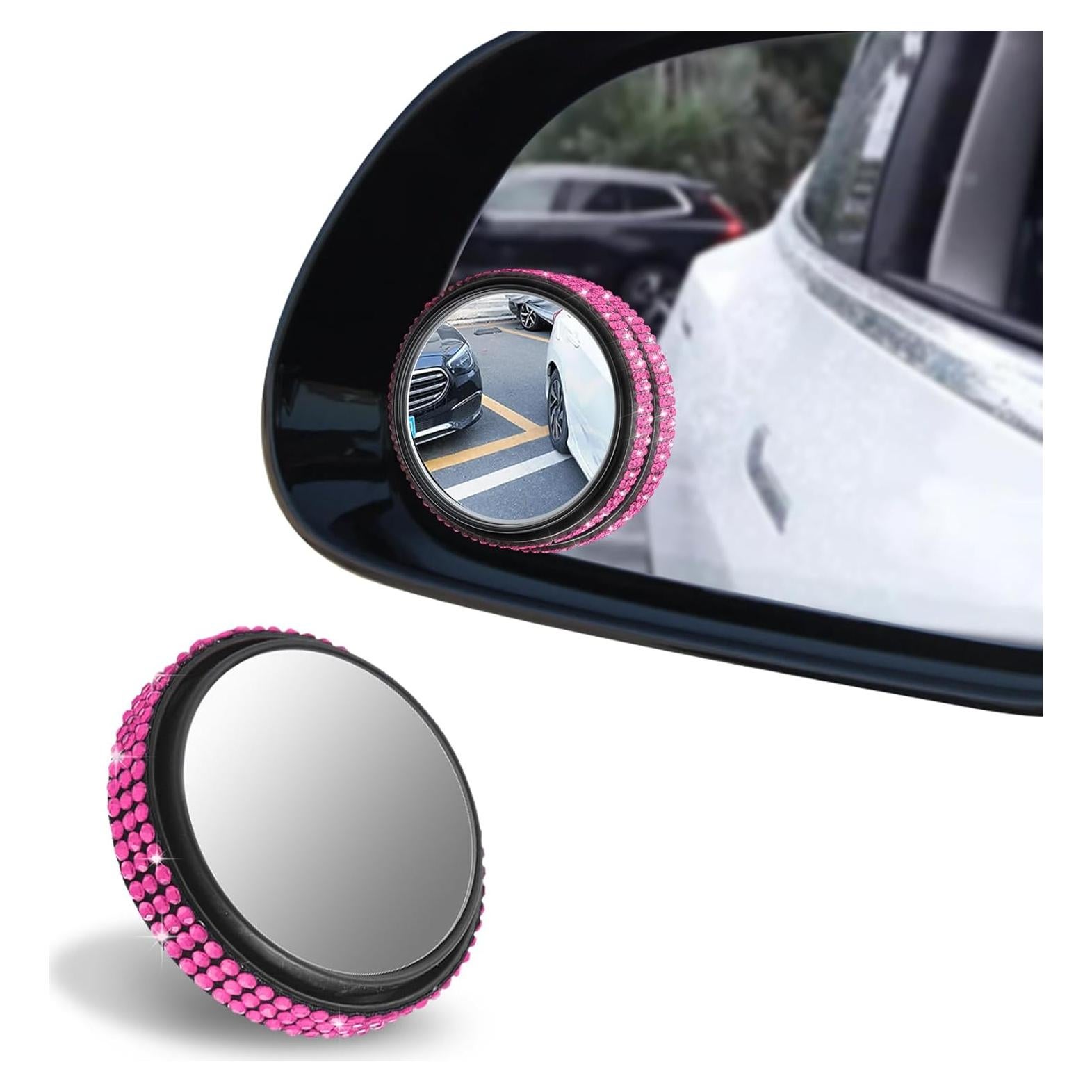 Espejo Convexo de Punto Ciego RGOAANC 5.84 cm Rosa 2 Pcs