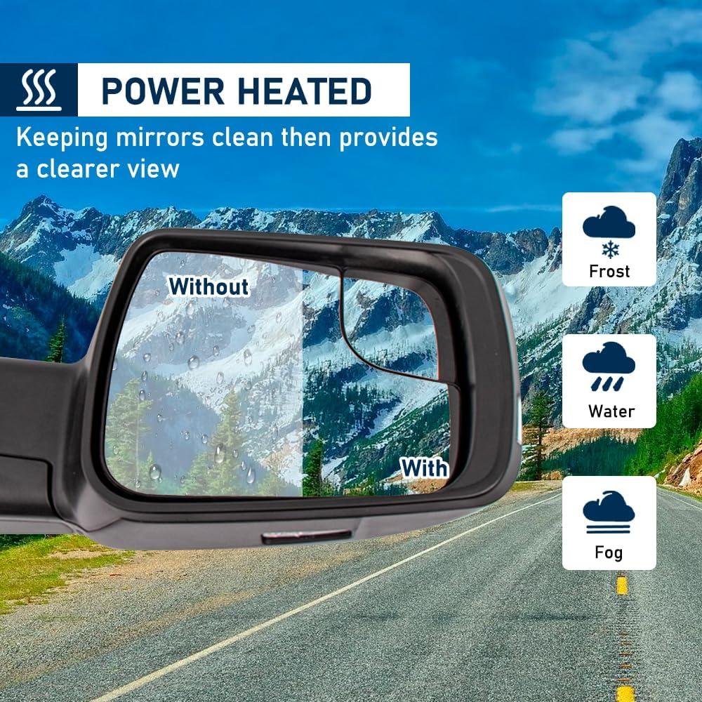 Espejo de Puerta Dodge Ram 2018-2021 HIGHTO Cromo Manual RH