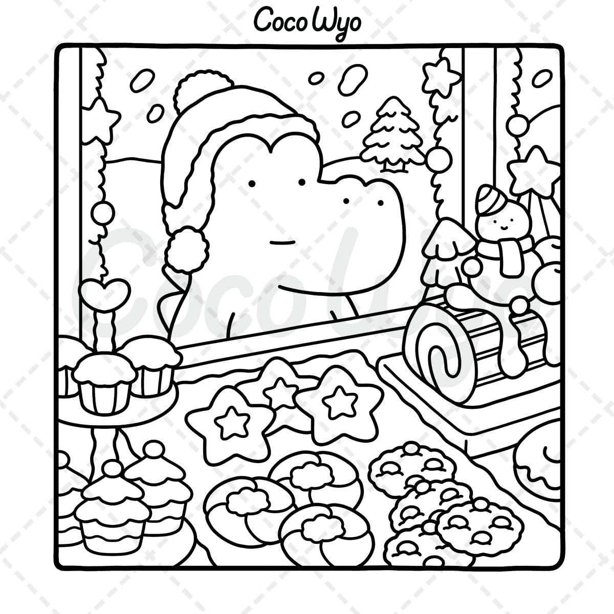 Comfy Days: Coloring Book for Adults and Teens Featuring Super Cute Animal Characters in Cozy Hygge Moments for Relaxation (Cozy Spaces Coloring)