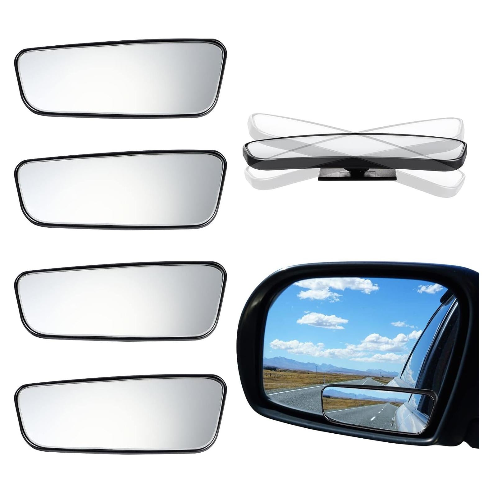 Espejos de Punto Ciego Tallew 4 Piezas Convexos 95x35mm