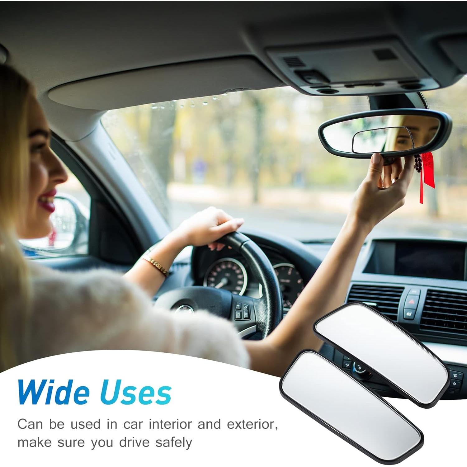 Espejos de Punto Ciego Tallew 4 Piezas Convexos 95x35mm