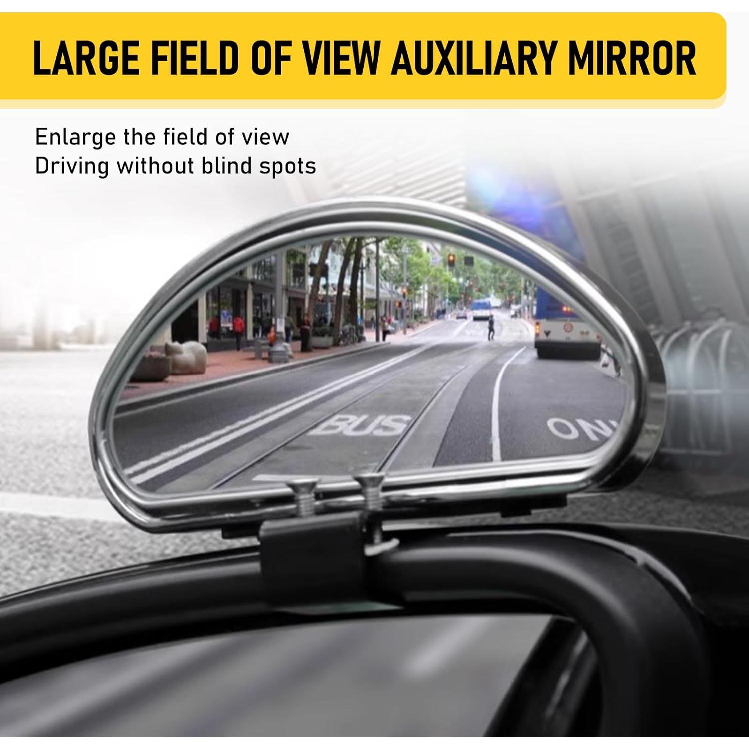 Espejos de Punto Ciego Gunhunt 2 PCS Convexos Universales