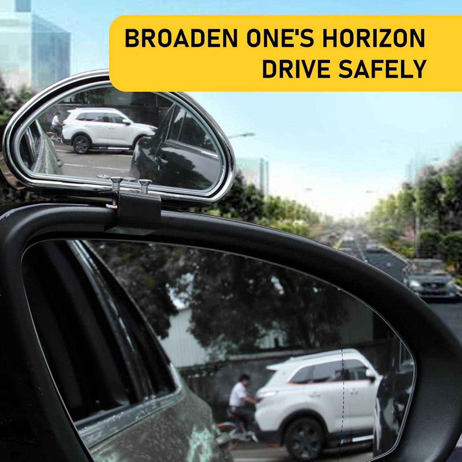 Espejos de Punto Ciego Gunhunt 2 PCS Convexos Universales