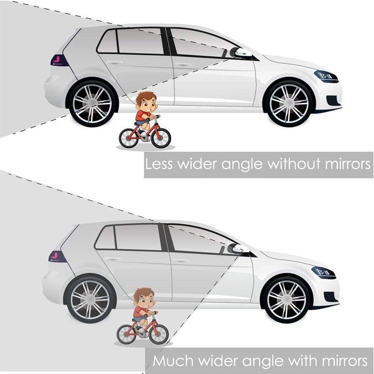 Espejos de Punto Ciego EEEKit 2 Piezas HD 360° Convexos