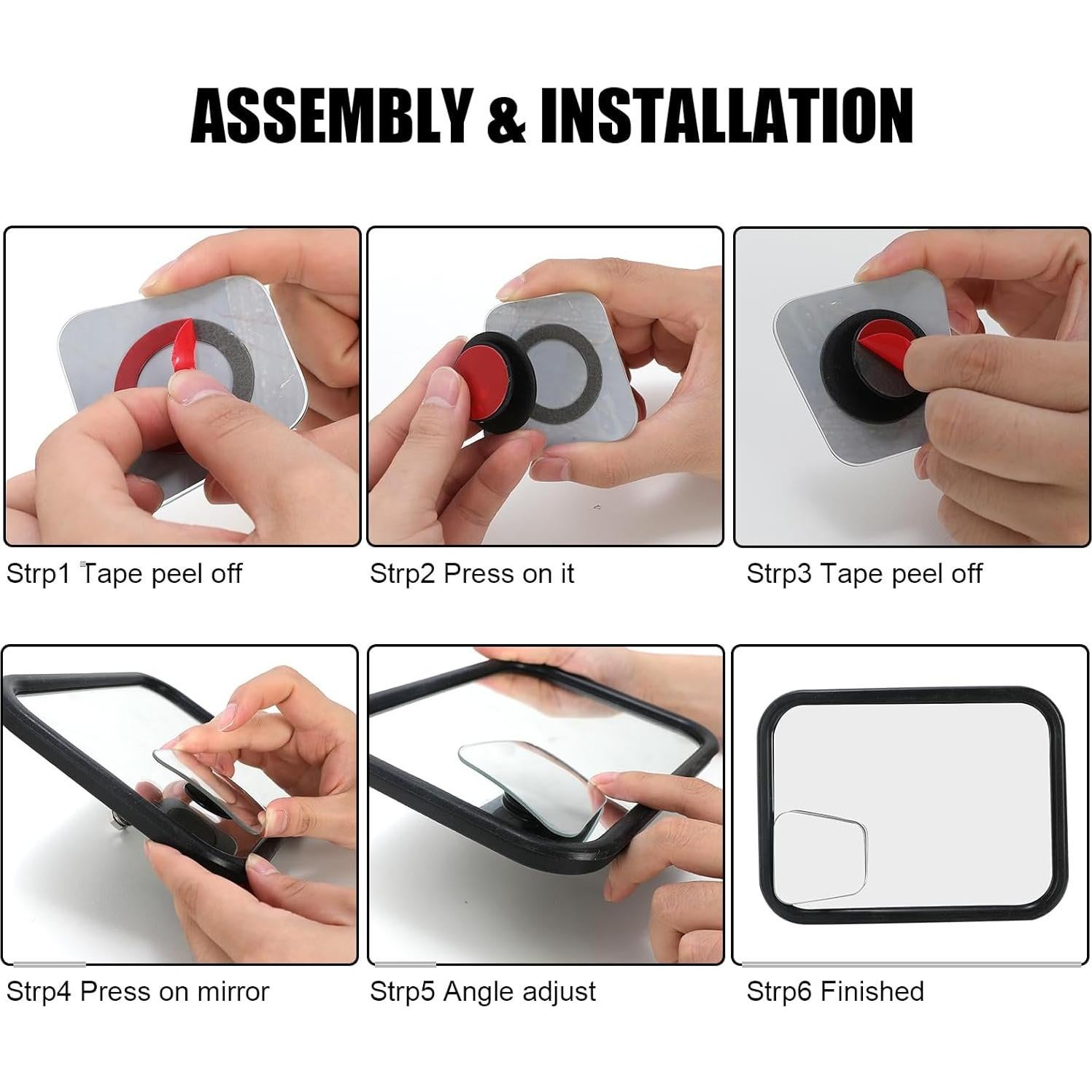 Espejo de Punto Ciego SUNPIE para Jeep Wrangler JK JL Ajustable