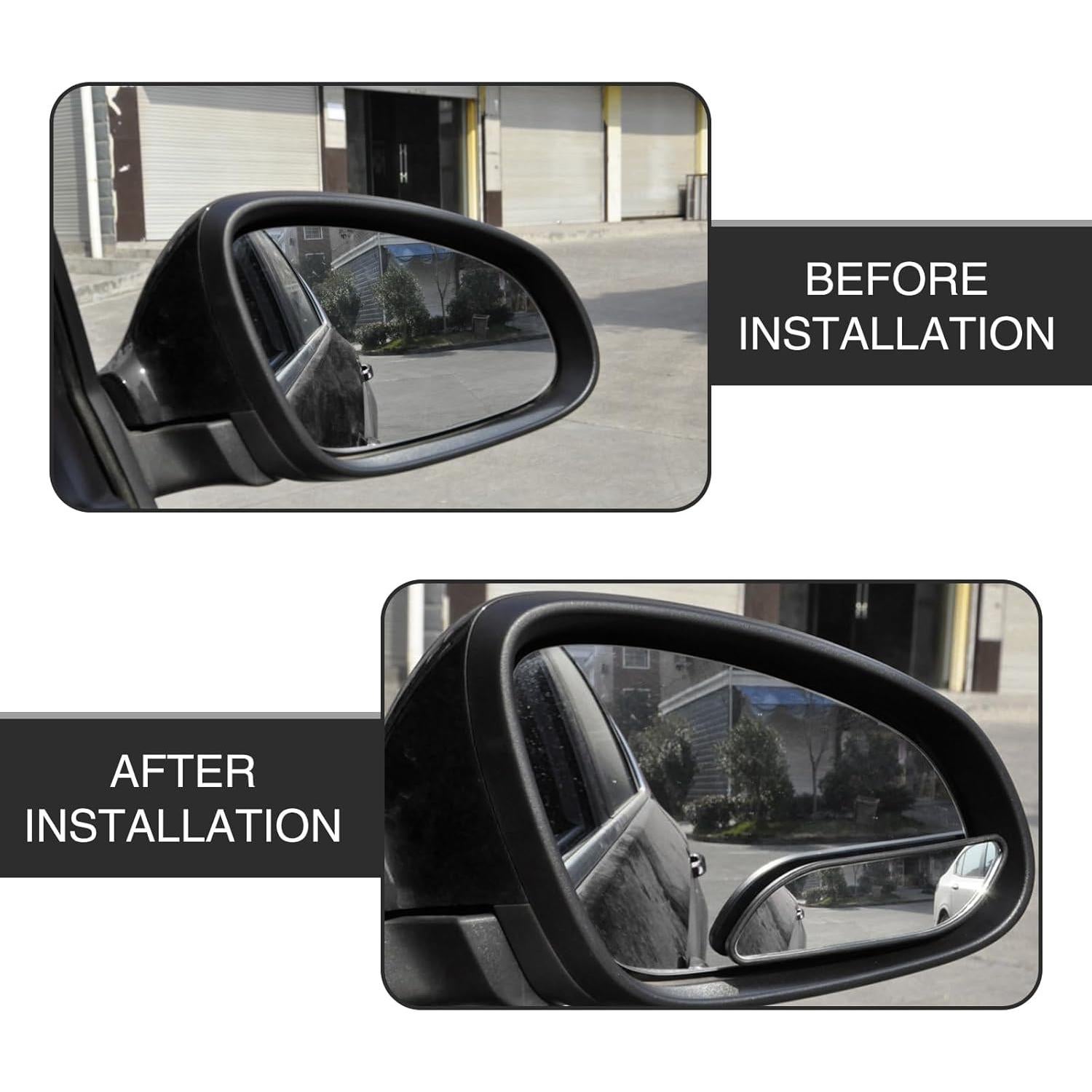 Espejo de Punto Ciego Jokormo 2 Pcs Convexo 13.3x3cm Ajustable