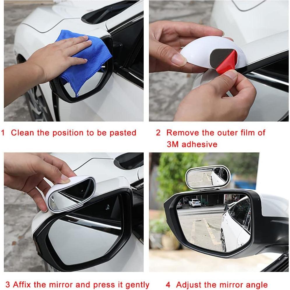 Espejos de Punto Ciego ESreake 2 PCS Ajustables HD Convexos