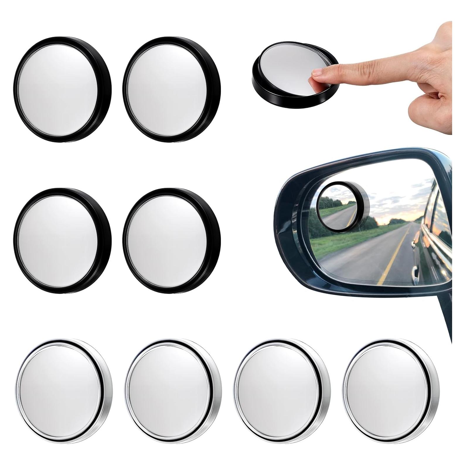 Espejos de Punto Ciego Nogeqi 2.2" Ajustables 360° - 8 Pcs