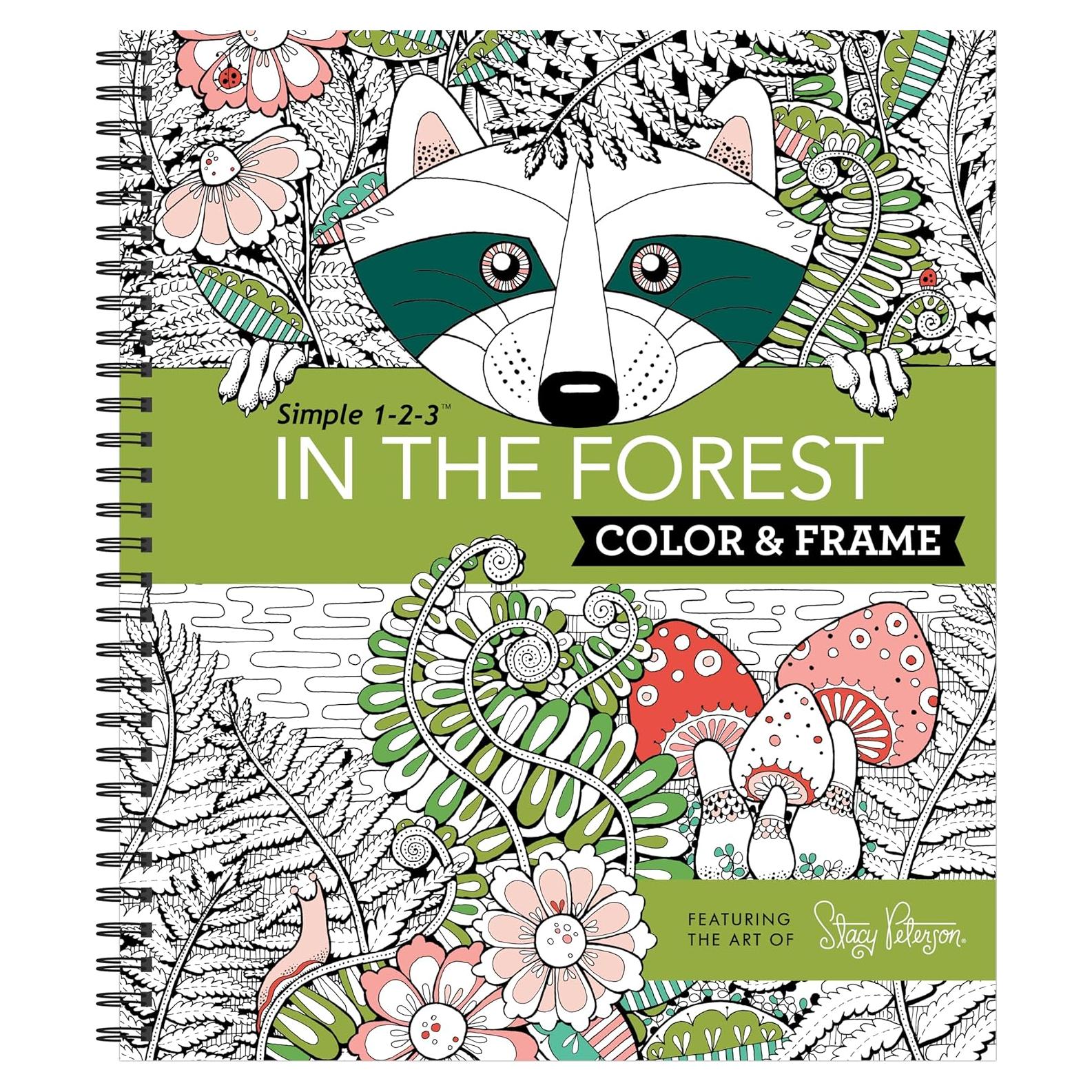 Color & Frame - In the Forest (Adult Coloring Book)
