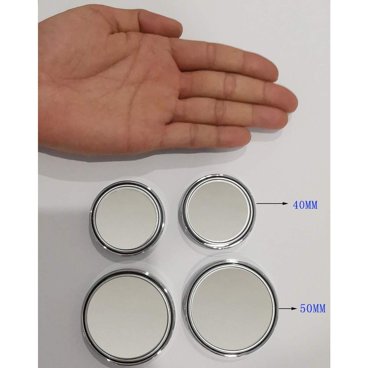 2 Espejos de Punto Ciego Yusheng 40mm Redondos HD Adhesivo