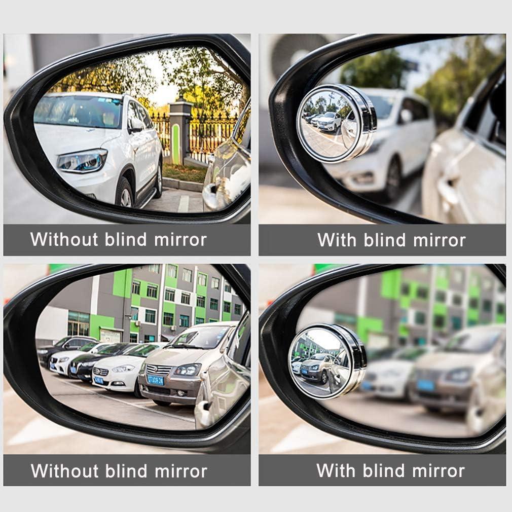 2 Espejos de Punto Ciego Yusheng 40mm Redondos HD Adhesivo