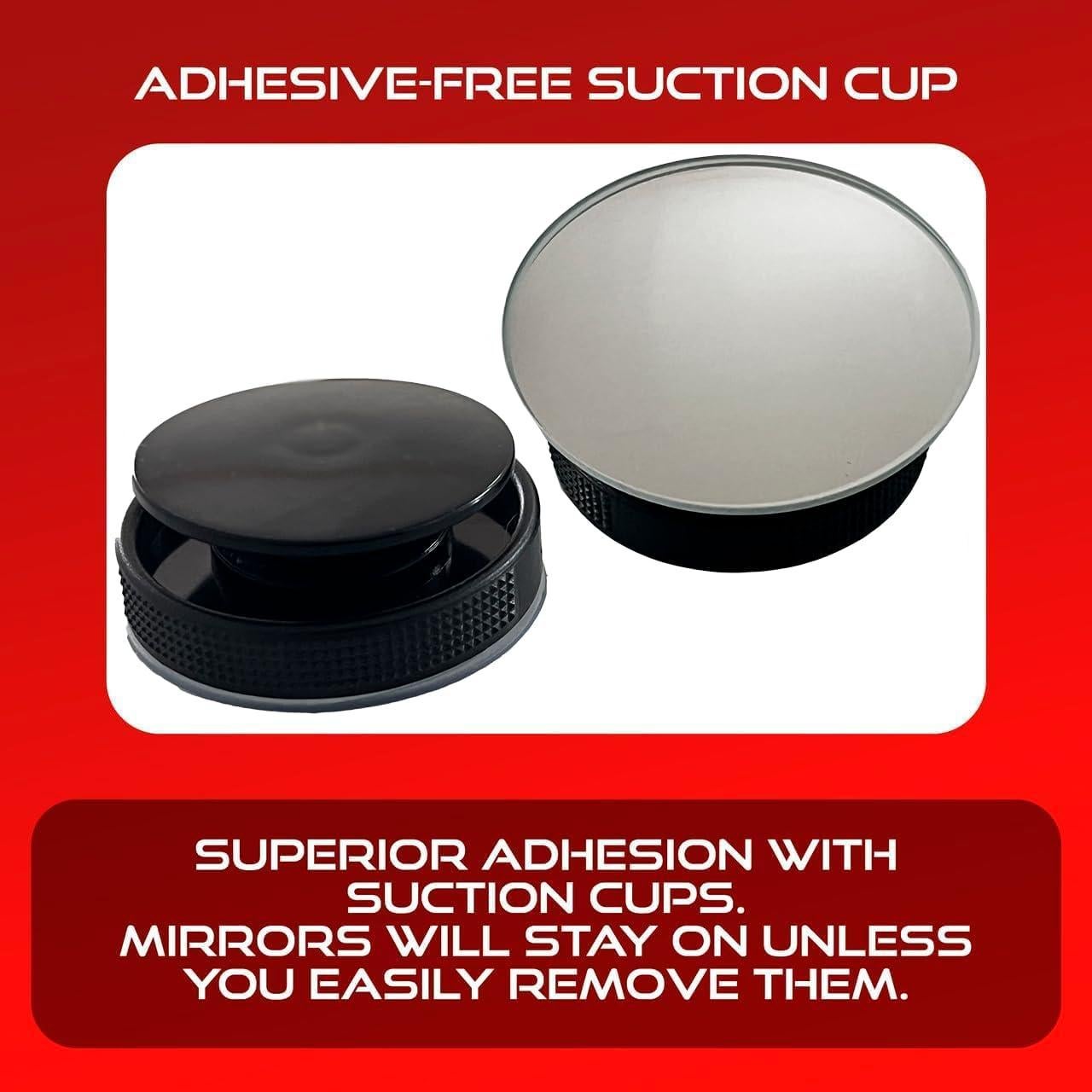 Espejo Retrovisor Convexo Utopicar VENTOM - Punto Ciego (Paquete de 2)