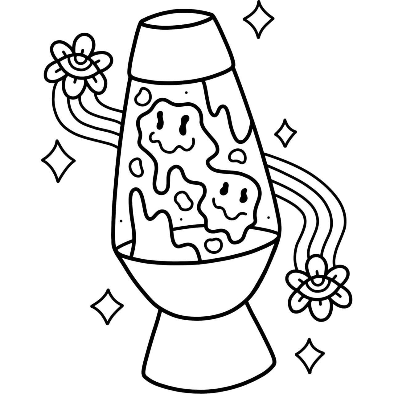 Trippy & Groovy: Psychedelic Coloring Book for Adults Featuring Mushrooms, Aliens, Magic Worlds and Illusions for Relaxation