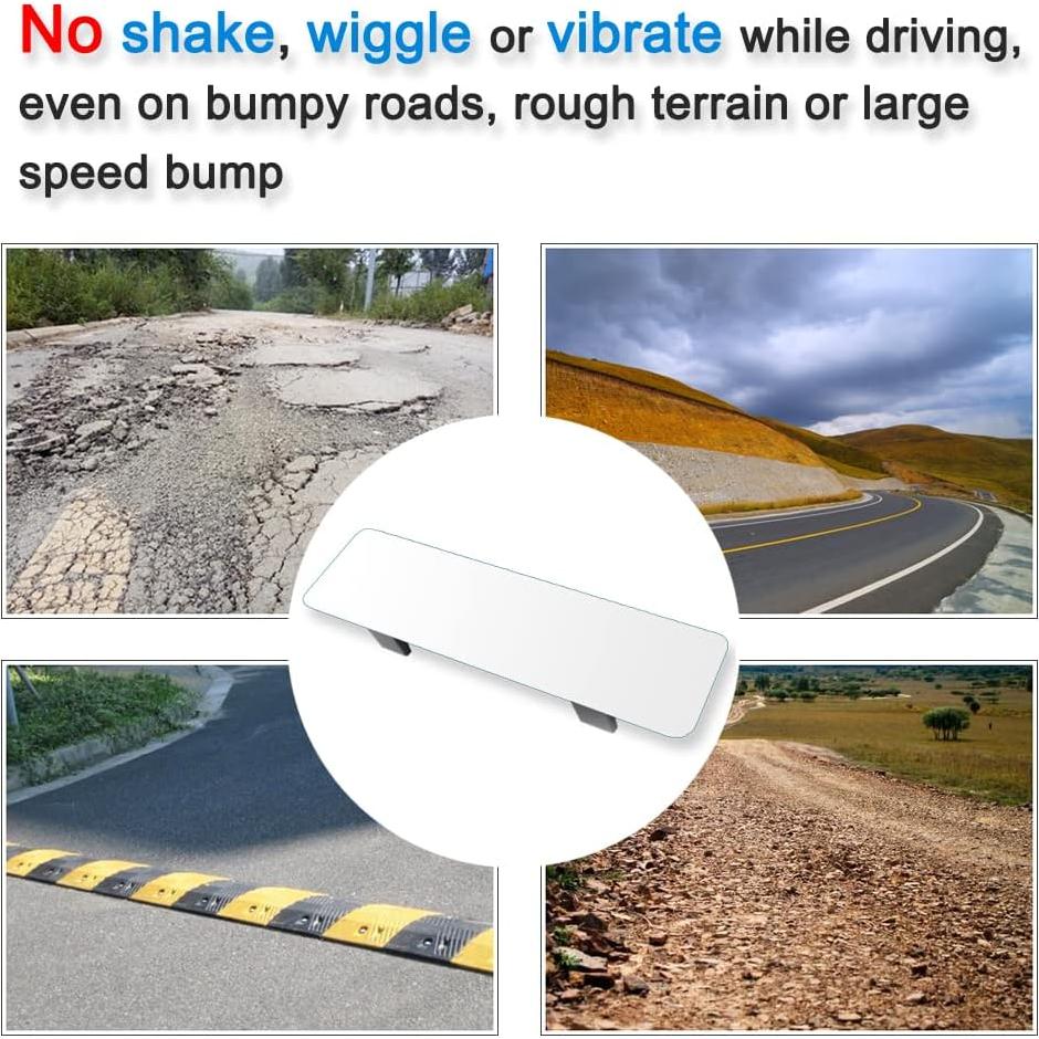 Espejo Retrovisor Panorámico Sin Marco SkycropHD 30 cm Blanco