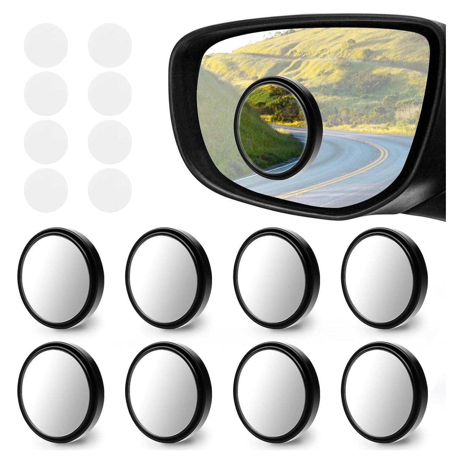 Paquete de 8 Espejos de Punto Ciego Pretwad 50mm Convexos