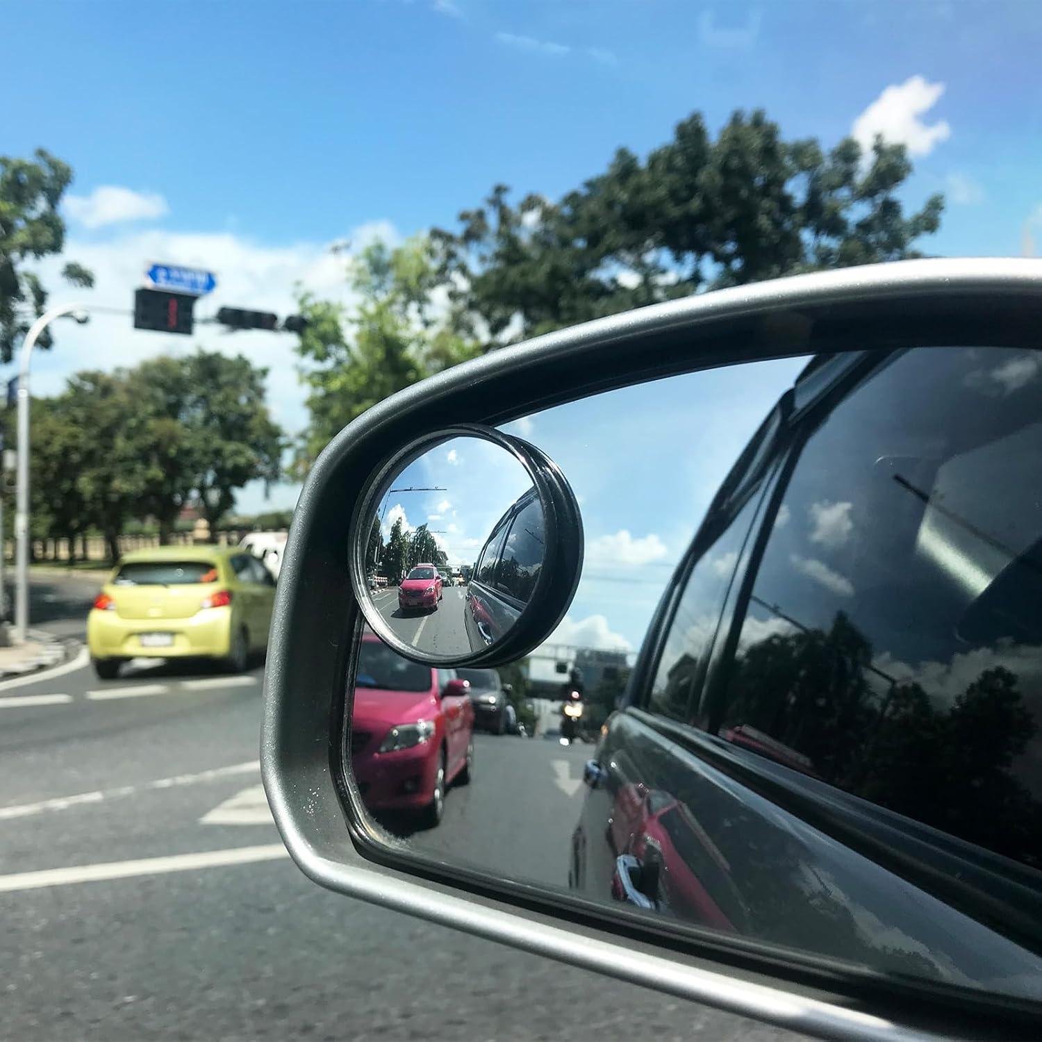 Espejo Convexo Redondo FdcLixuvol para Punto Ciego - 4 Pcs