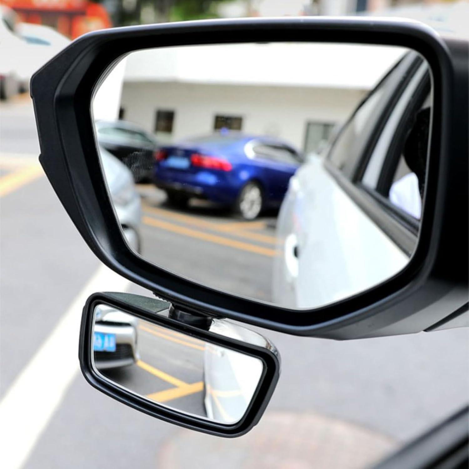 Espejo de Punto Ciego Berfi Life Rojo - 2 Paquete Ajustable