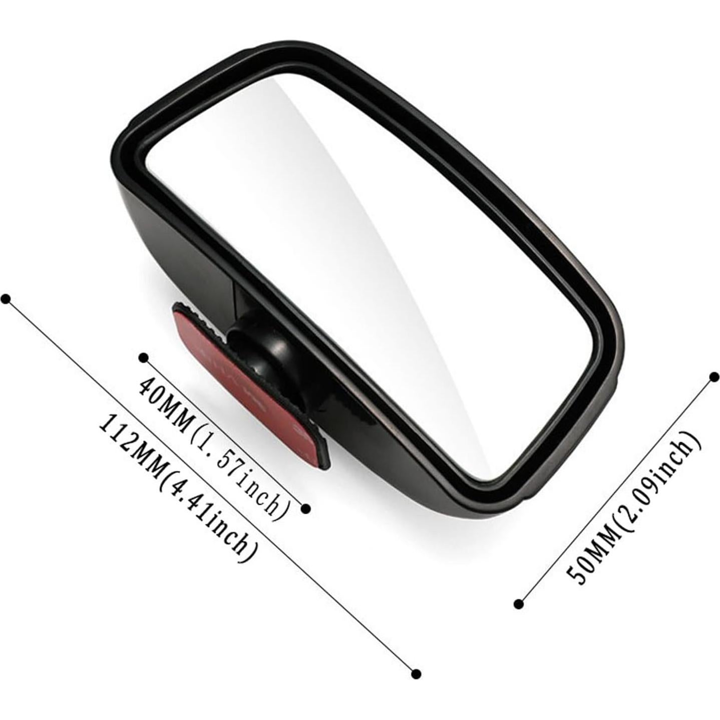 Espejo de Punto Ciego Berfi Life Rojo - 2 Paquete Ajustable