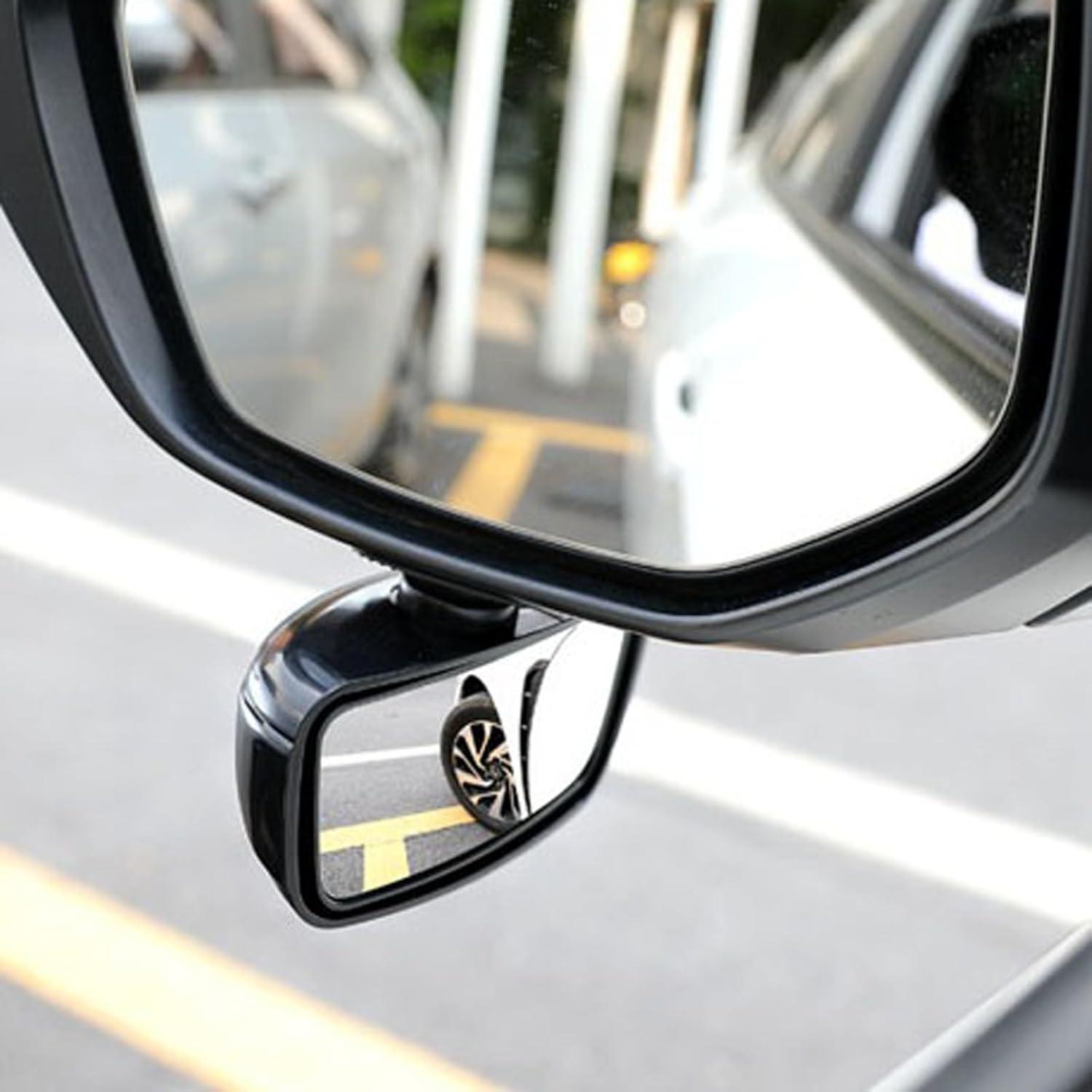 Espejo de Punto Ciego Berfi Life Rojo - 2 Paquete Ajustable