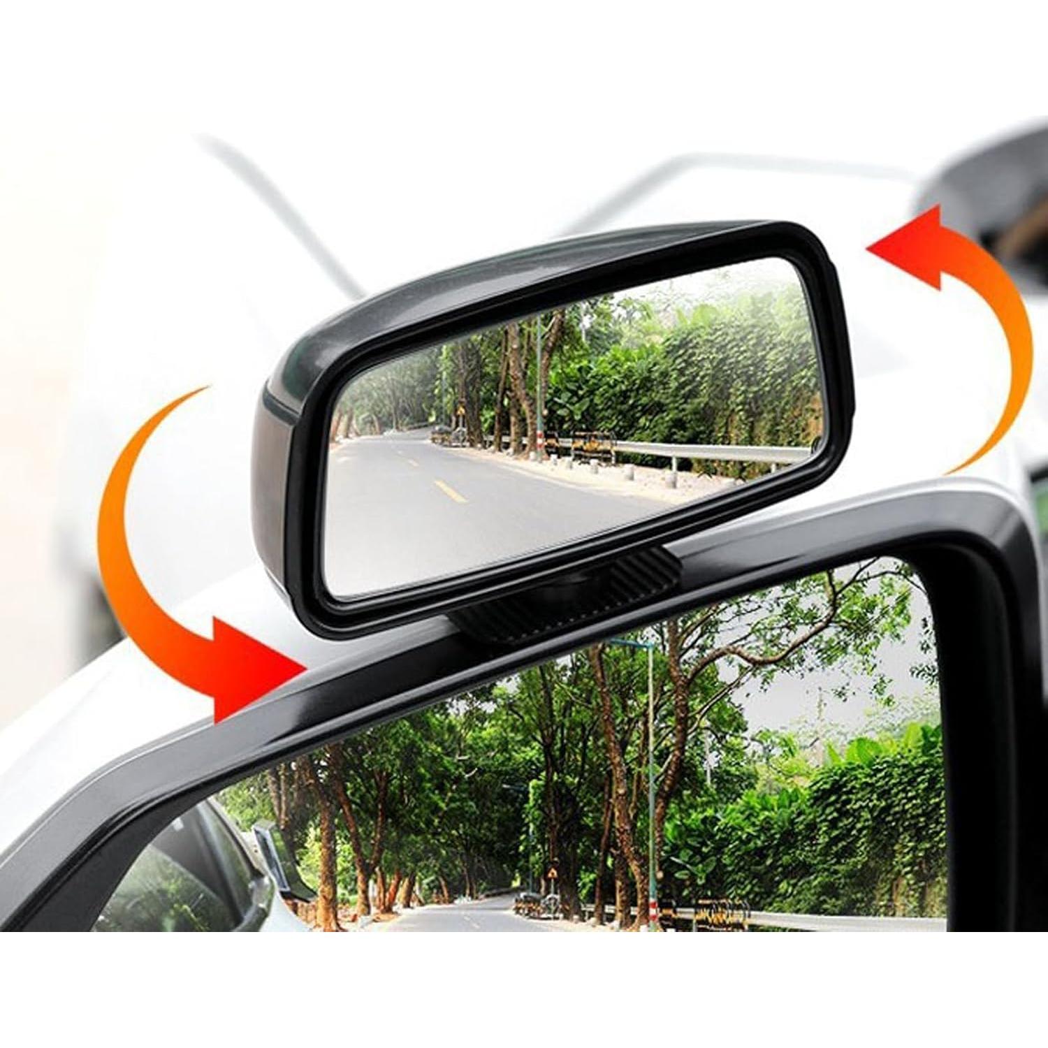 Espejo de Punto Ciego Berfi Life Rojo - 2 Paquete Ajustable