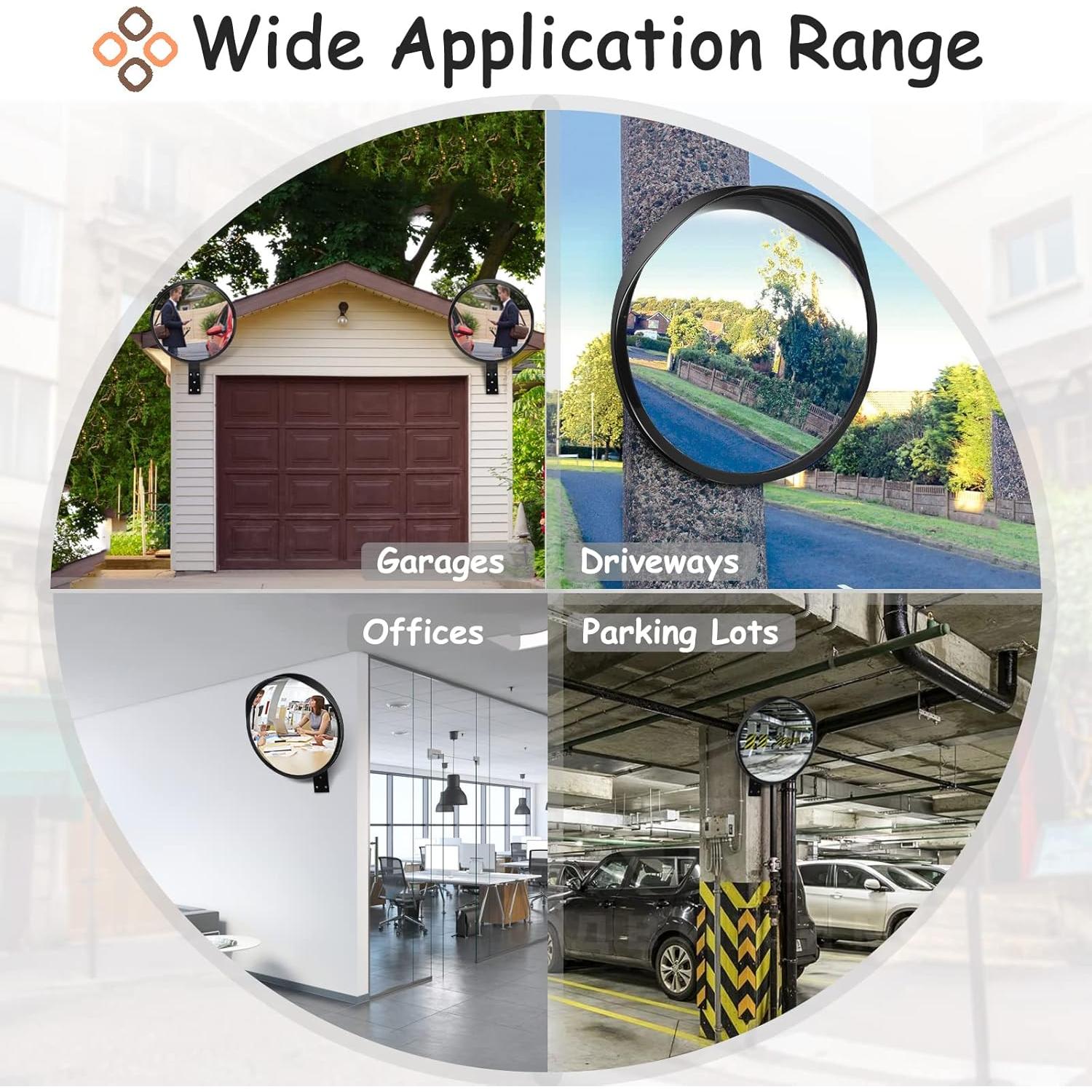 Espejo Convexo de Seguridad Hydencamm 18" para Exterior