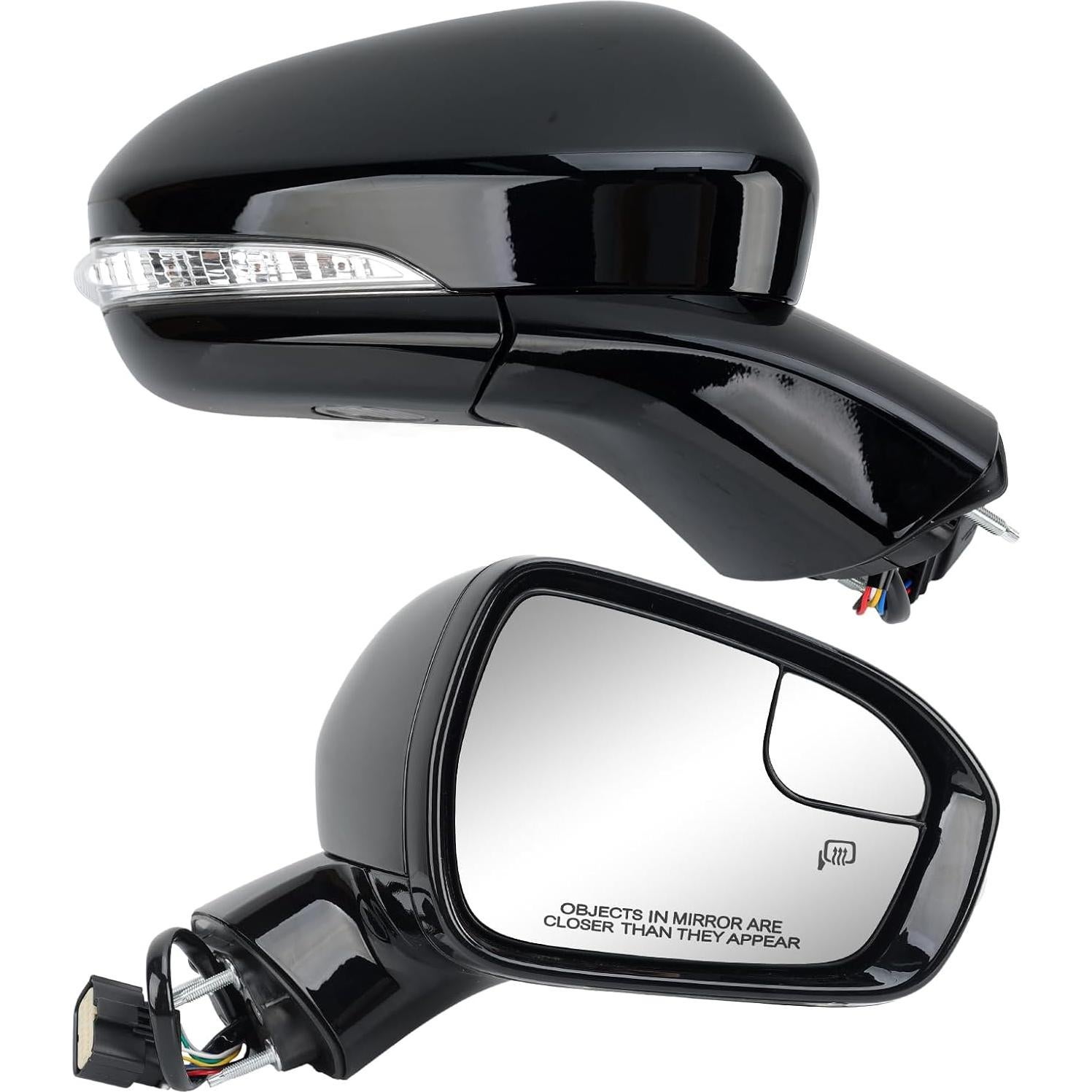 Espejo Lateral Derecho Ford Fusion 2016-2022 Calentado Negro