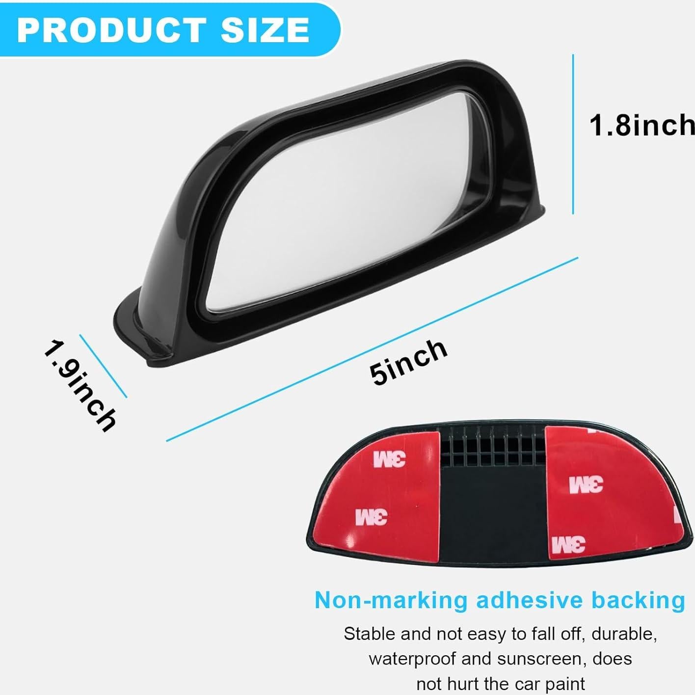 Espejos de Punto Ciego Ajustables Sylvil - 2 PCS Convexos