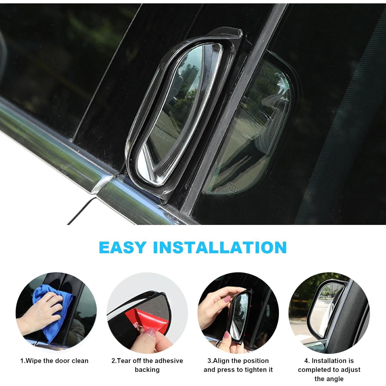 Espejos de Punto Ciego Ajustables Sylvil - 2 PCS Convexos