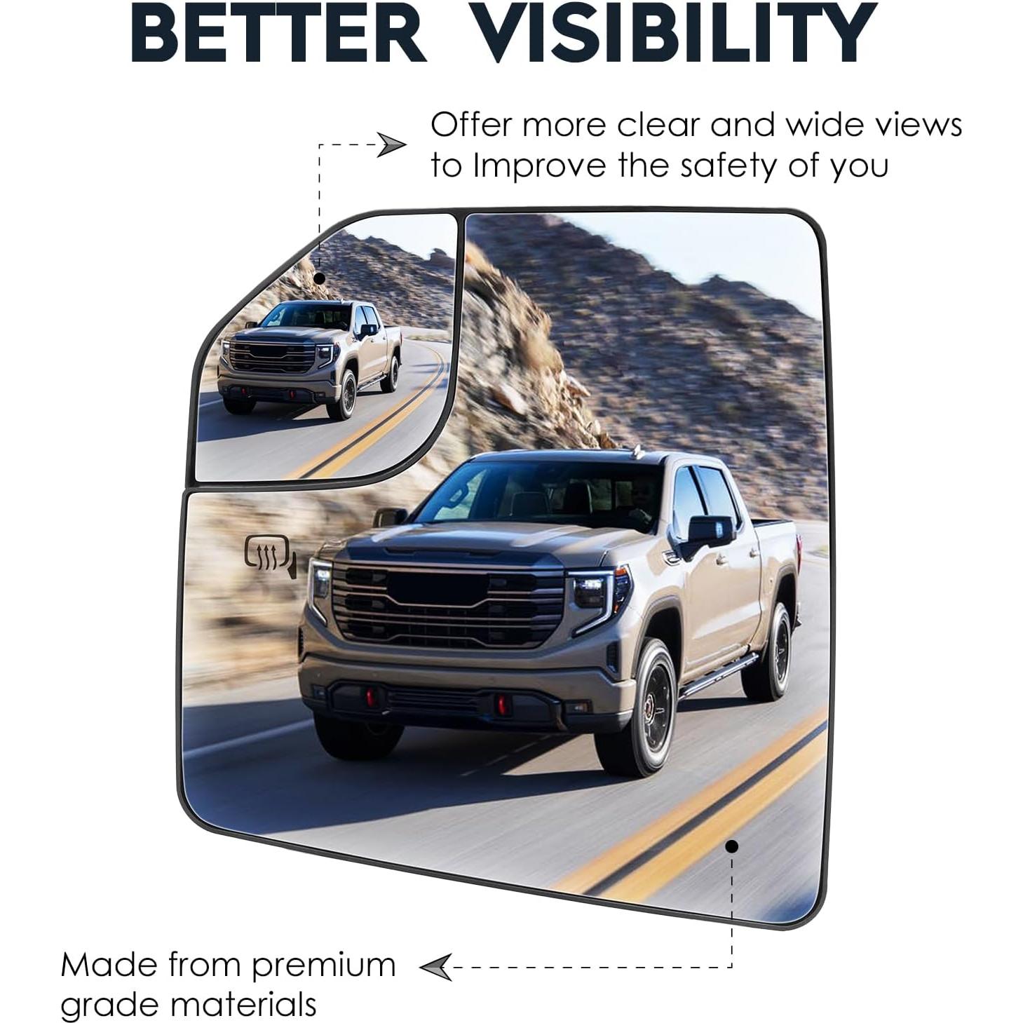 Espejo calefaccionado izquierdo Ford F-150 2015-2020 Cenfeild